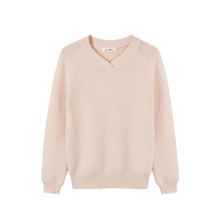 V-neck Sweater Cream