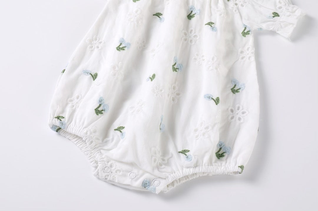 Eyelet Peter Pan Romper