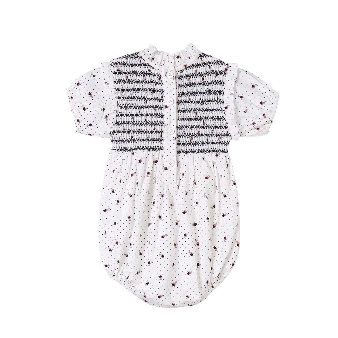 Smocked Ruffle Romper