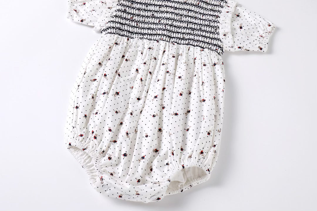 Smocked Ruffle Romper