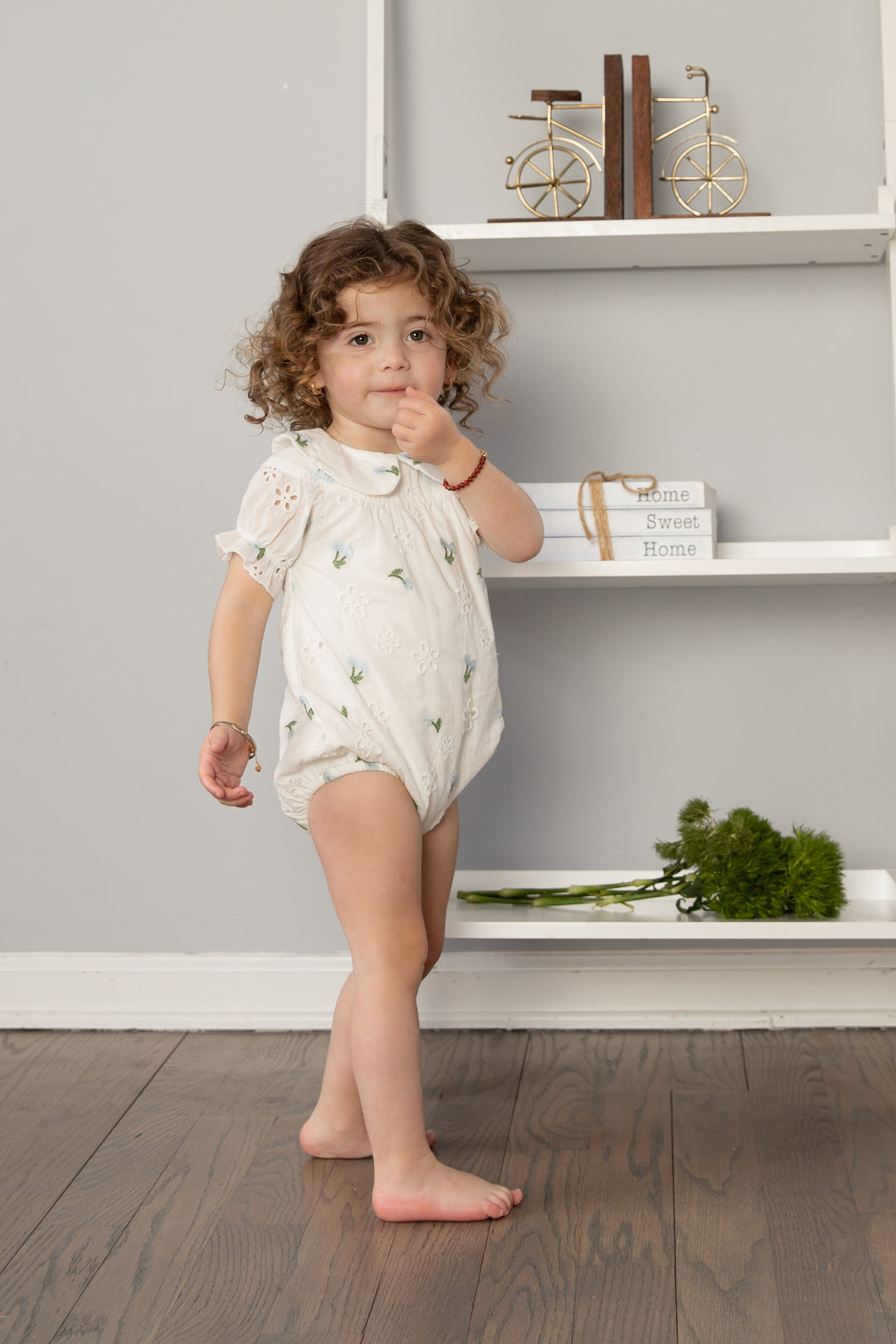 Eyelet Peter Pan Romper